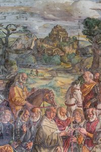 ヴェローナの暴君エゼリーノに面する聖アントニウス、詳細、聖者の学校、詳細 2196790