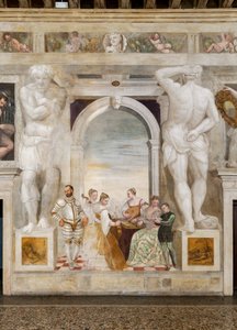 コンサート、メインホール、1570年頃（フレスコ画） 作： Giovanni Antonio Fasolo