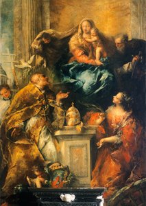 フェリの祭壇画、1755年頃（油彩・キャンバス 作： Giovanni Antonio Guardi