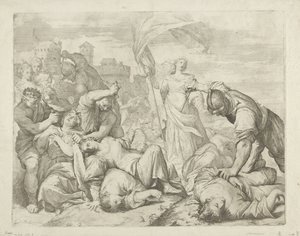 聖ウルスラとその仲間たちの殉教 作： Giovanni Antonio Lorenzini