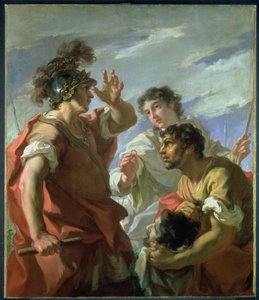 アレクサンドリアの前のシーザー、1724年から25年 作： Giovanni Antonio Pellegrini
