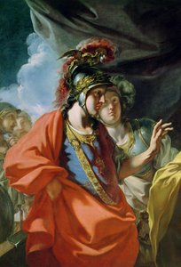 ダリウス3世の家族（紀元前330年）の前のアレクサンドル大王の紀元前（紀元前356〜323年）（155522の詳細） 作： Giovanni Antonio Pellegrini