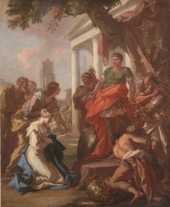 スキピオの禁欲、1710年頃 作： Giovanni Antonio Pellegrini