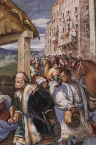 賢者の崇拝と羊飼いの崇拝 作： Giovanni Antonio Pordenone