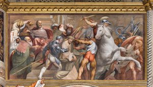 中央アベ、第3スパン南、カルバリーへの登り、イル・ポルデノーネ 作： Giovanni Antonio Pordenone