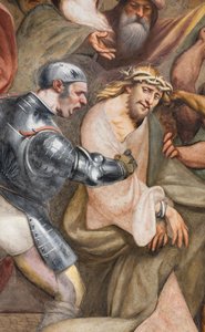 中央アベ、第3スパン南、カルバリーへの登り、イル・ポルデノーネ 作： Giovanni Antonio Pordenone