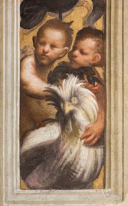 Central Ave, Lesena Upper Part Above Capital First and Second Span South, IL Pordenone, Puttini, Detail 作： Giovanni Antonio Pordenone