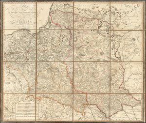 1807年ポーランド地図 作： ジョヴァンニ・アントニオ・リッツィ・ザンノニ