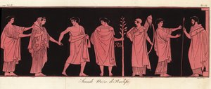 彼女のプロヌーバまたは名誉のマトロンとのウェディングベールの花嫁ペネロペ 作： Giovanni Antonio Sasso
