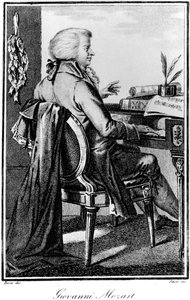ヴォルフガングアマデウスモーツァルト、オーストリアの作曲家、c1784-1827 作： Giovanni Antonio Sasso