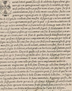 recammi の例、タイトル ページの裏面、1530。 作： Giovanni Antonio Tagliente