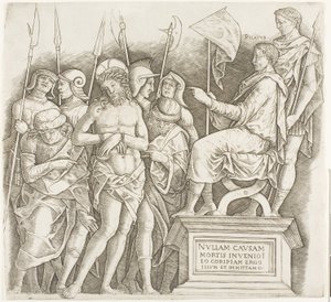 ピラトの前のキリスト 作： Giovanni Antonio da Brescia