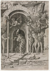 リンボへの降下、c。 1490-1500。 作： Giovanni Antonio da Brescia