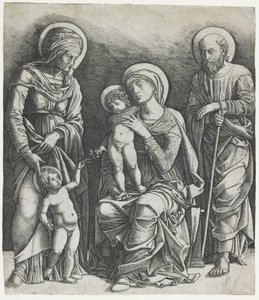 聖家族と幼い聖ヨハネ」1495年～1505年頃（彫刻作品 作： Giovanni Antonio da Brescia