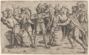 ヨセフの杯の発見 作： Giovanni Antonio da Brescia after Baldassare Peruzzi