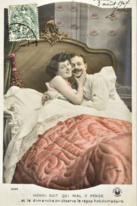 ポストカード：Honni soit qui mal pense y/Sunday rest weekly - date 1907
