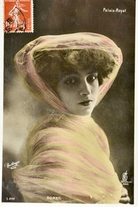 ポストカードです。パレ・ロワイヤル - 画家ドルジールの肖像 作： Phillipe de Marlier
