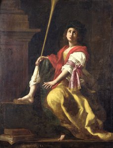 クリオ、歴史の女神、1624年 作： Giovanni Baglione