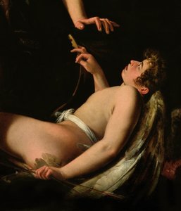 聖なる愛と冒とくの愛、1602年からのキューピッドの詳細 作： Giovanni Baglione