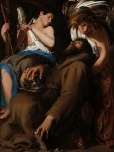 聖フランシスの恍惚、1601年。 作： Giovanni Baglione