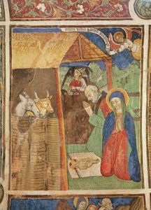 キリスト降誕、1480年頃（フレスコ画）