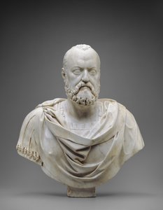 トスカーナ大公コジモ1世の胸像、1572年頃（大理石製 作： Giovanni Bandini