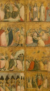 1340年代半ばのキリストの生涯の場面。 作： Giovanni Baronzio