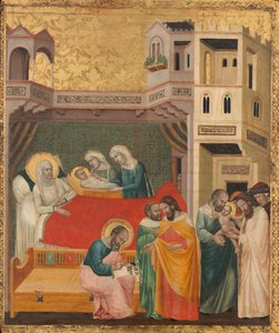 洗礼者聖ヨハネの誕生、命名、および割礼、c。 1335年。