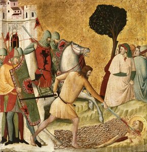 The Martyrdom of Saint Columba Scenes from the Life of Saint Columba, 1345-1350. 作： Giovanni Baronzio