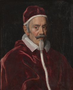 Pape Alexandre VII (Fabio Chigi) - 教皇Alexander VII (1599-1667)の肖像、Gaulli (Il Baciccio), Giovanni Battista (1639-1709)作。油彩・キャンバス寸法：67x56cmストックホルム国立博物館
