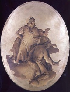 功利と思慮の寓意 作： Giovanni Battista Tiepolo