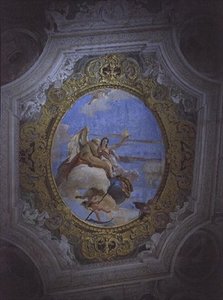 時間と真実のアレゴリー」（天井画） 作： Giovanni Battista Tiepolo