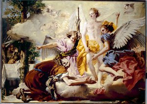 アブラハムへの三天使の出現 作： Giovanni Battista Tiepolo