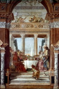 アンソニーとクレオパトルの宴 ジャンバッティスタ・ティエポロ（1696-1770）のフレスコ画 1747-1748年 ヴェネツィア、パラッツォ・ラヴィア
