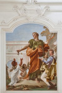 寛大な贈り物の配布 作： Giovanni Battista Tiepolo