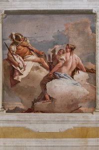 宿舎オリンポスの部屋「火星と金星とエロス」 作： Giovanni Battista Tiepolo