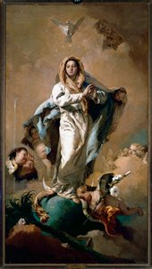 無原罪の御宿り 作： Giovanni Battista Tiepolo