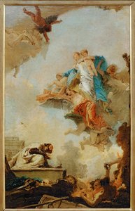 聖シメオン・ストックに現れるカルメルの聖母... 作： ジョヴァンニ・バッティスタ (1696-1770) ティエポロ