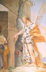 サラと天使 作： Giovanni Battista (1696 1770) Tiepolo