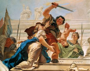 ソロモンの裁き 作： Giovanni Battista Tiepolo