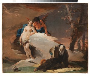 聖アントニオス大修道院長の誘惑 作： Giovanni Battista Tiepolo