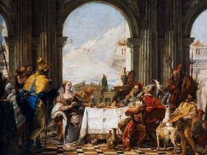 クレオパトラの晩餐会 作： Giovanni Battista Tiepolo