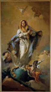 ジョヴァンニ・ティエポロ（1696-1770）の「イマキュレ」デザイン画 18世紀 マドリッド、プラド美術館