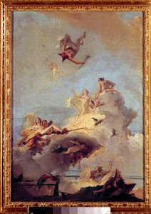 オリンポスの絵 ジョバンニ・バッティスタ（ジャンバッティスタ）・ティエポロ（1696-1770） 18世紀 マドリード、プラド美術館 作： Giovanni Battista Tiepolo