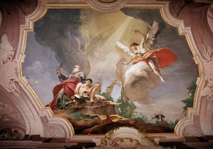 イサクの生け贄（フレスコ画 作： Giovanni Battista Tiepolo