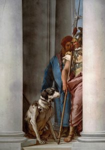 ユリシーズと愛犬アルゴス 作： Giovanni Battista Tiepolo