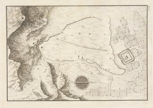 パルミラの廃墟の街の幾何学的計画、1753年 作： Giovanni Battista 1712 86 after Borra