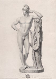 切り株にもたれるパリ、1817年。 作： Giovanni Battista Balestra