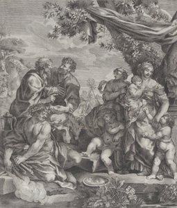 いけにえの子羊の寓意的なシーン、1640-70。 作： Giovanni Battista Bonacina