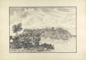 ローマのパラティーノの未完のビュー 作： Giovanni Battista Borra
